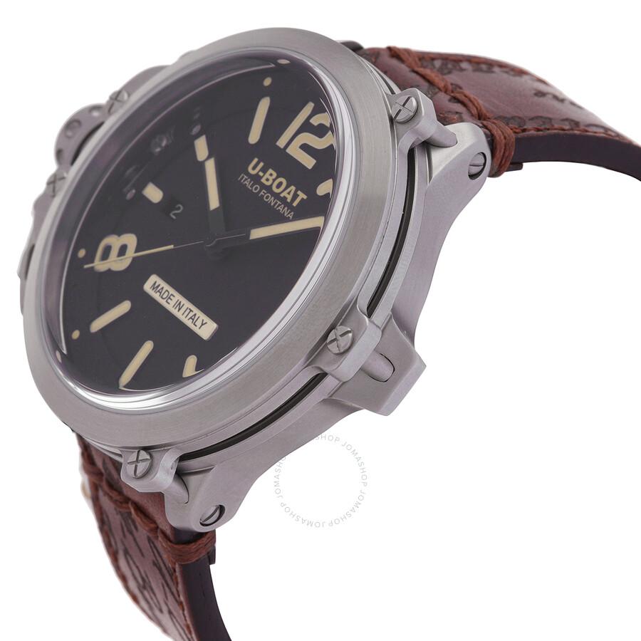U-Boat Capsule Automatic Black Dial Men's Watch 8807