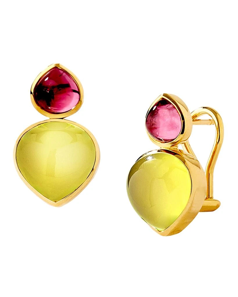 Syna Mogul 2-Stone Heart Clip-On Earrings 1