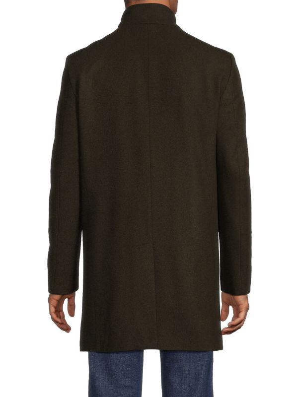 Calvin Klein Mixy Slim Fit Wool Blend Coat
