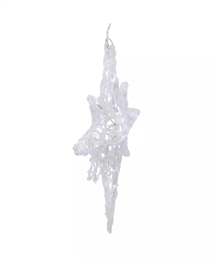 Northlight 24" Pure White LED Twinkle Bethlehem Hanging Star 5
