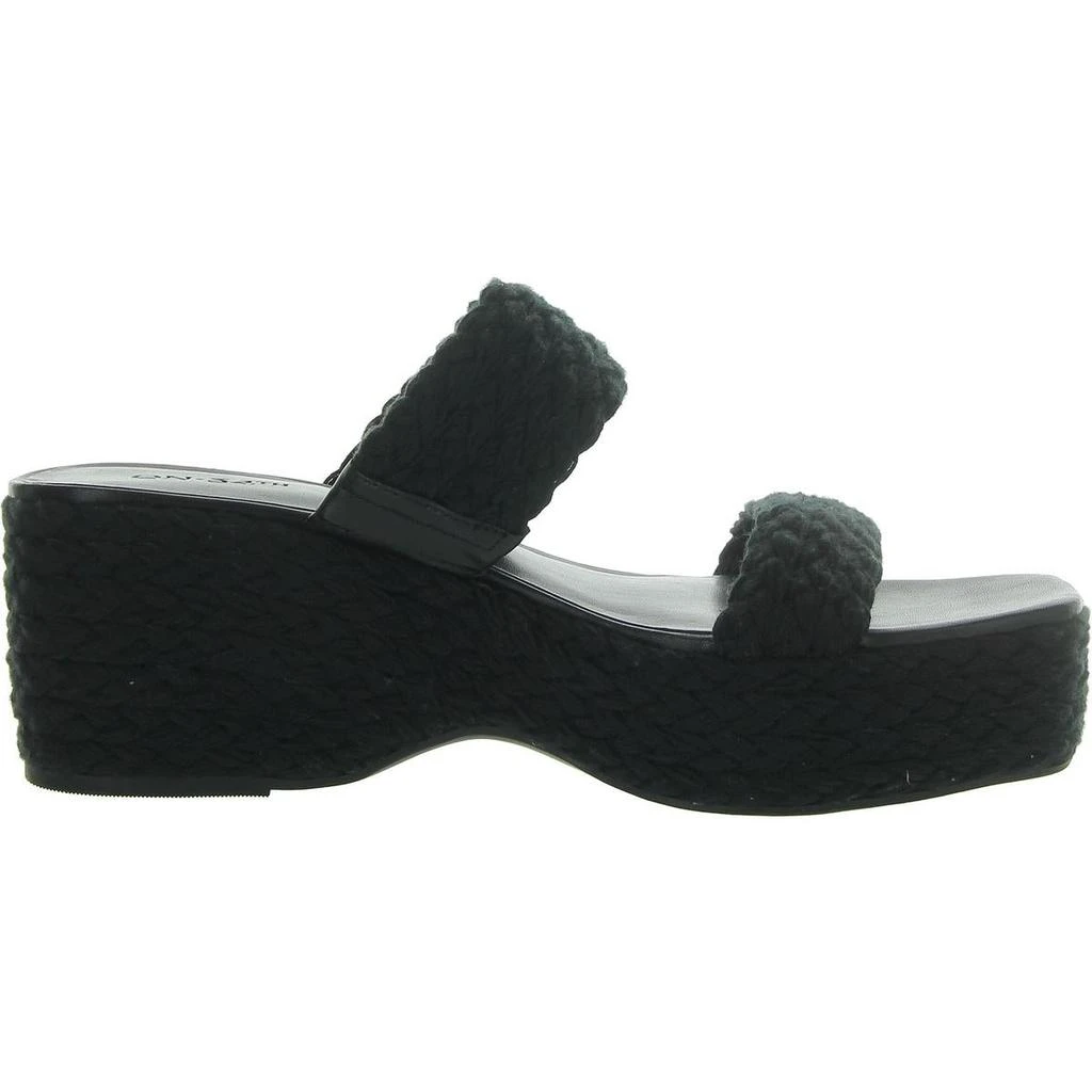 On 34th Norina Womens Slip-On Woven Platform Sandals 6