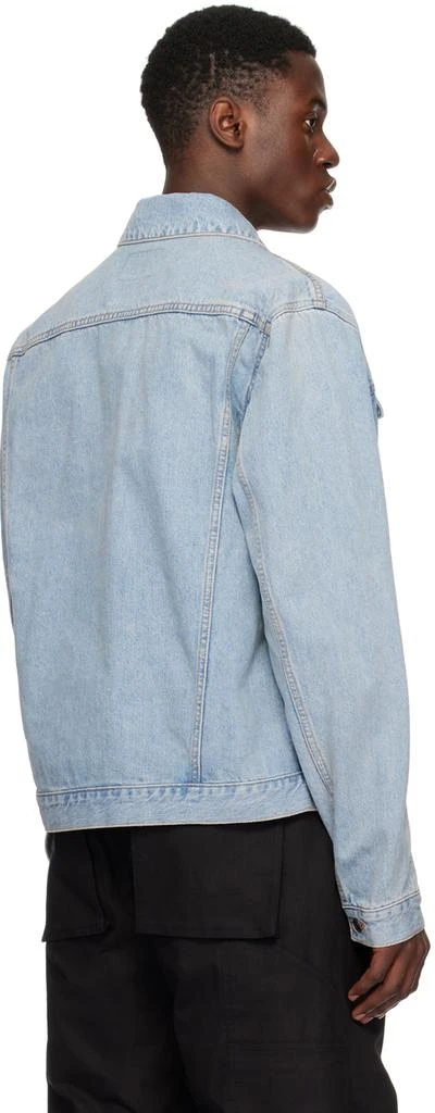 We11done Blue Embroidered Denim Jacket 3