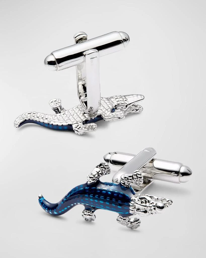 Link Up Men's Enamel Crocodile Cufflinks 3