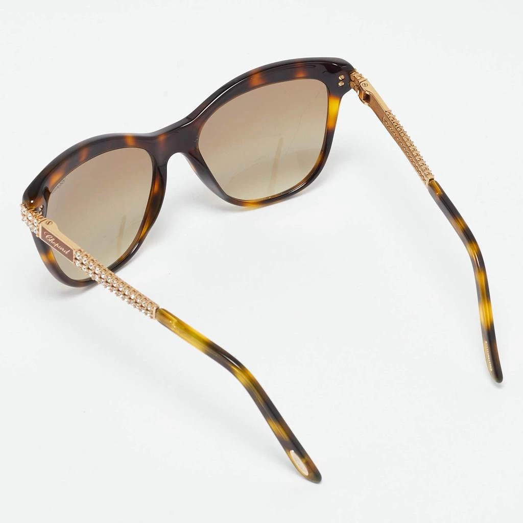 Chopard Chopard Tortoise Brown Gradient SCH189S Crystals Cat Eye Sunglasses 3