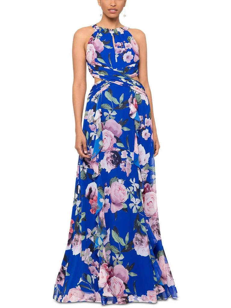 Womens Floral Print Chiffon Maxi Dress  On Sale Now with Up to 89% Off |  Discover Exclusive Deals & Savings at BeyondStyle  Authentic XSCAPE  women|clothing|dresses with Limited-Time Discounts, Free Shipping,