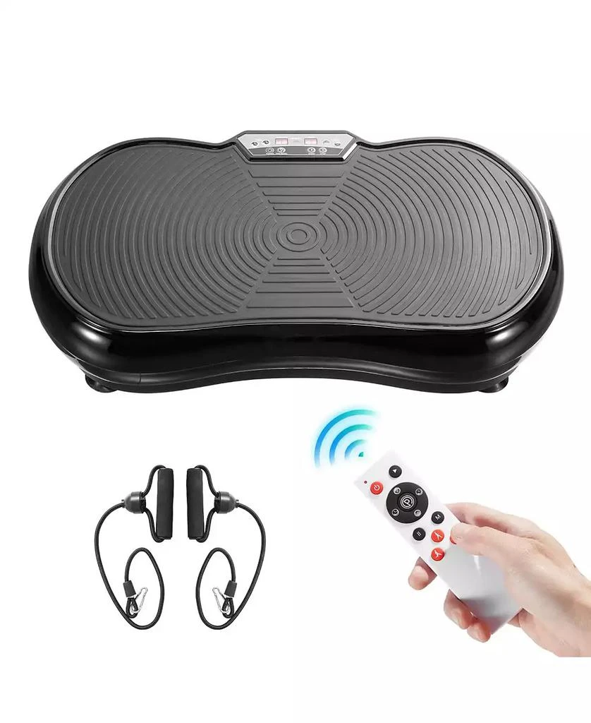 SUGIFT Vibration Plate Exercise Machine Whole Body Trainer with Resistance Bands