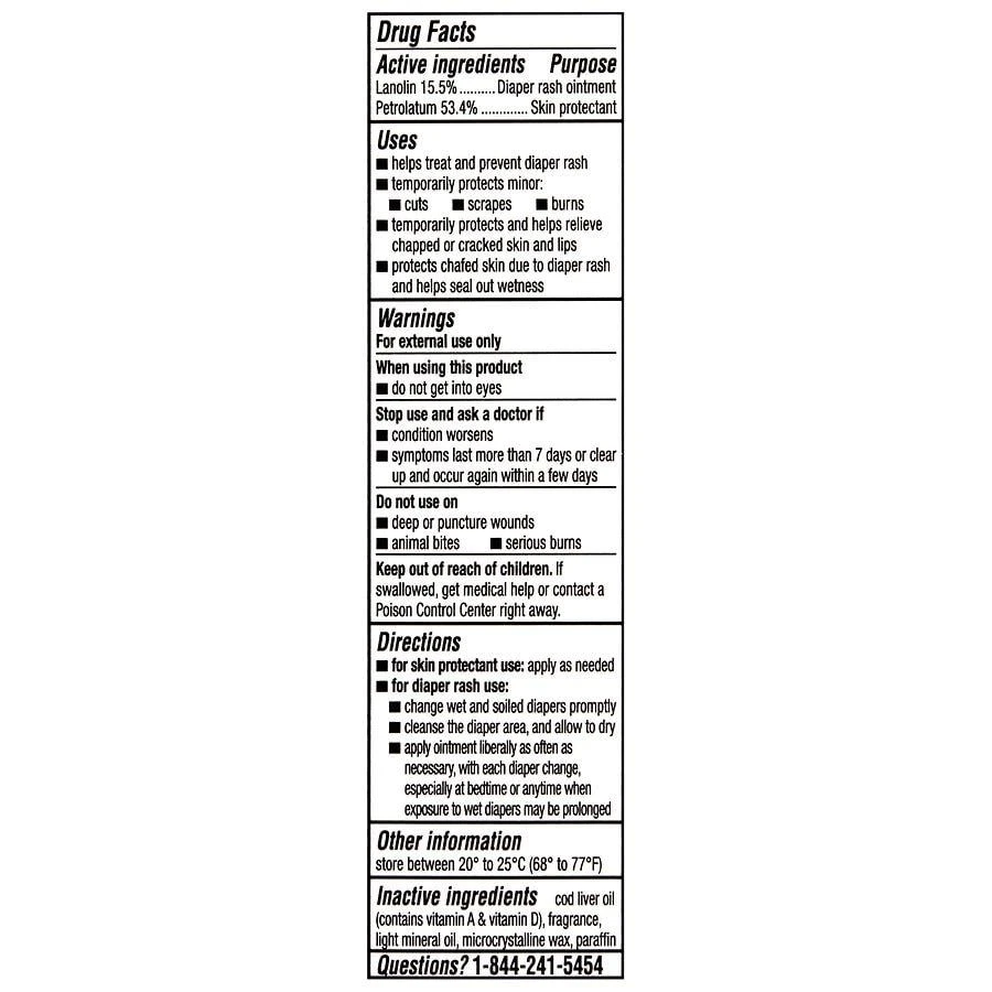A+D Original Diaper Rash + Skin Protectant Ointment 4
