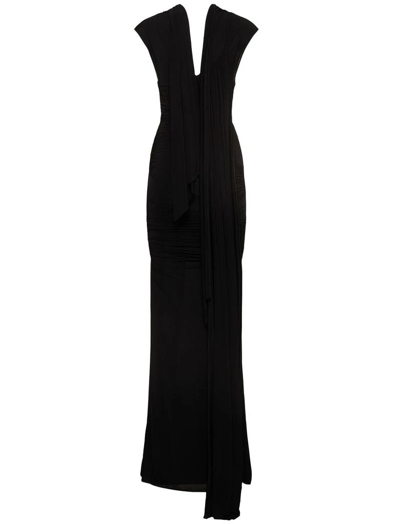 TOVE Luna Viscose Blend Jersey Long Dress 3