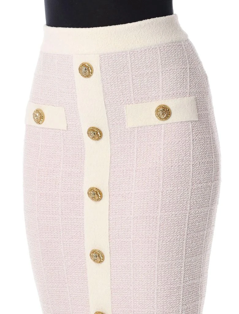 Balmain Balmain Buttoned Tweed Skirt 3