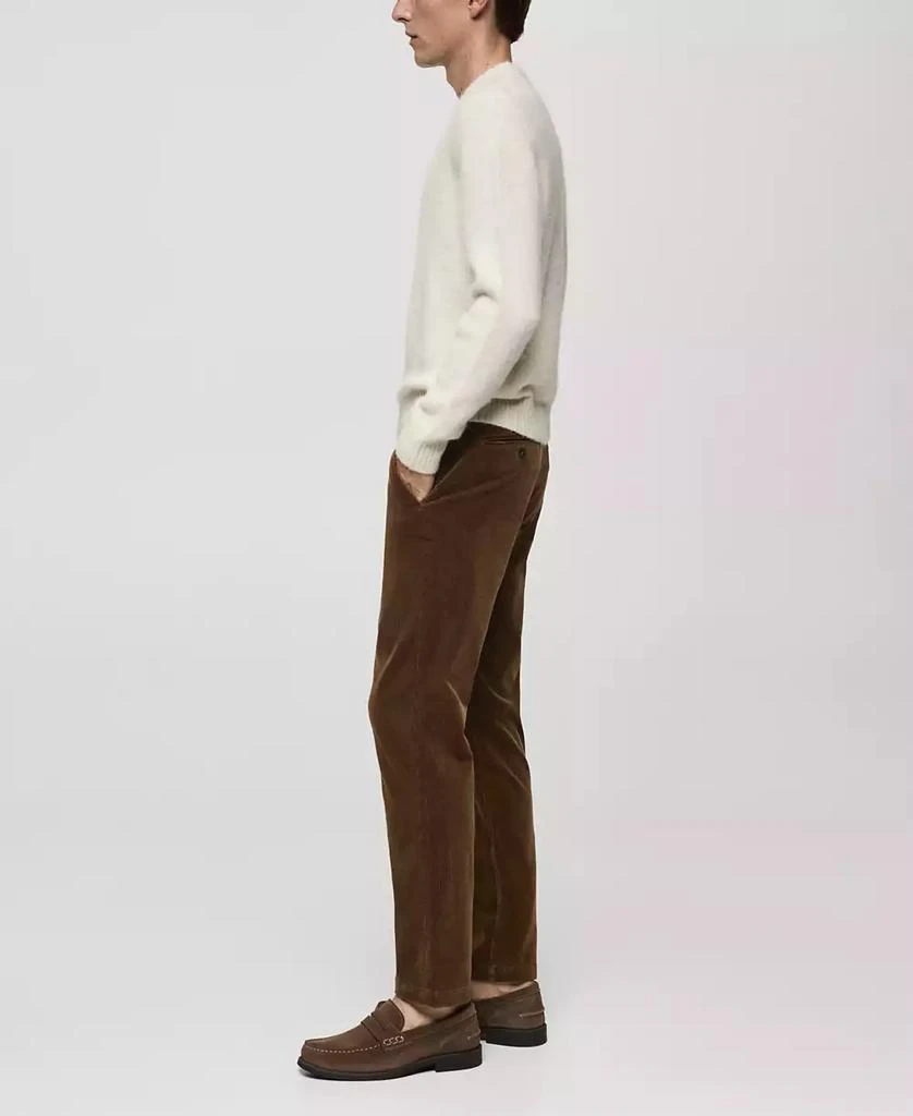 Mango Men's Slim-Fit Corduroy Pants 11