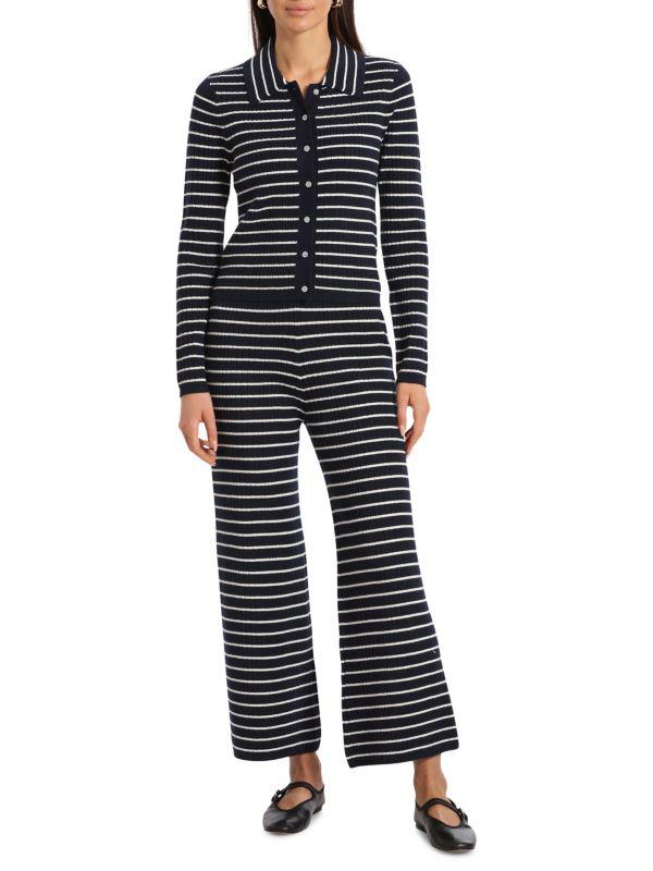 Bagatelle 2-Piece Striped KniTshirt & Pants Set