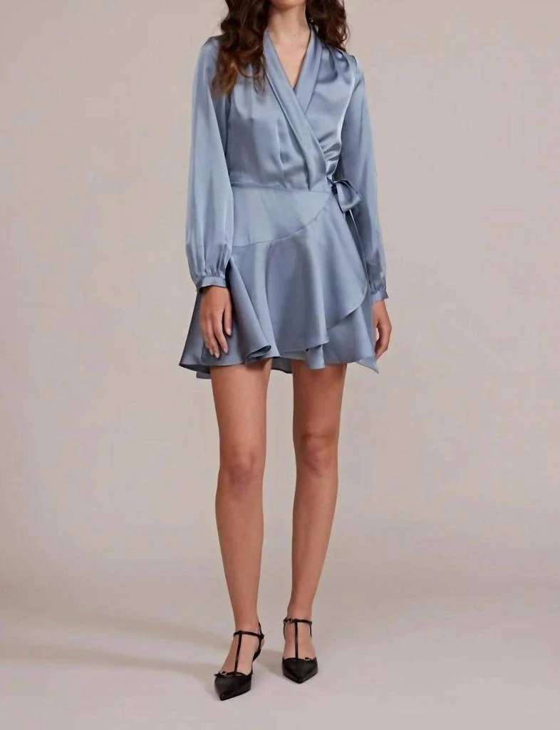 Lucy Paris - Adonia Wrap Dress  On Sale Now with Up to 44% Off | Discover  Exclusive Deals & Savings at BeyondStyle  Authentic Lucy Paris women >  dresses > mini|2571812809|blue|clothing|dresses|mini|silk|solid|women