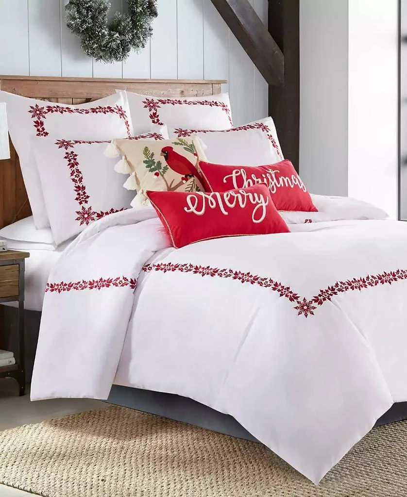 Levtex Holly Thistle Embroidered 2-Pc. Duvet Cover Set 4