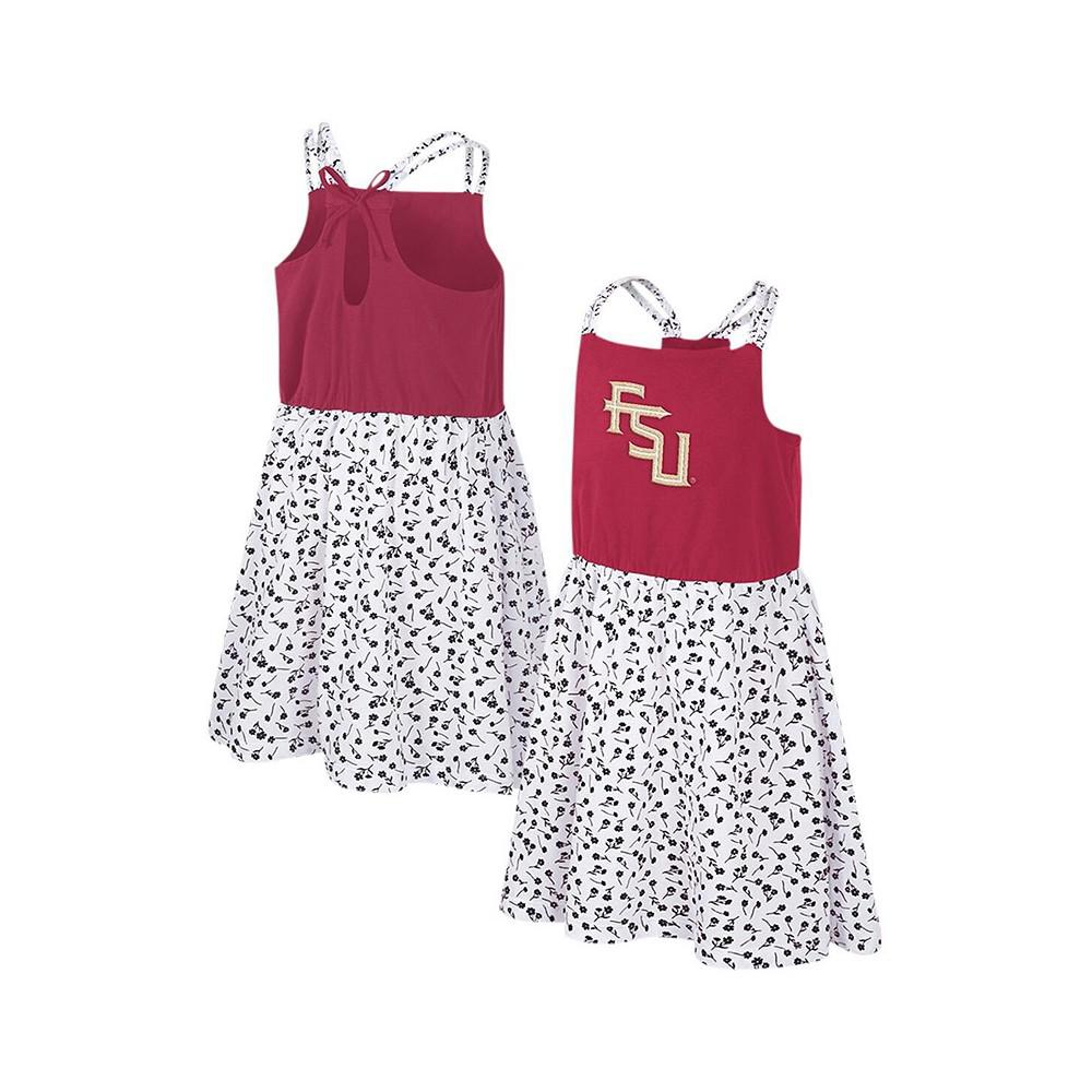 Colosseum Girls Youth Garnet/White Florida State Seminoles Robin Floral Dress