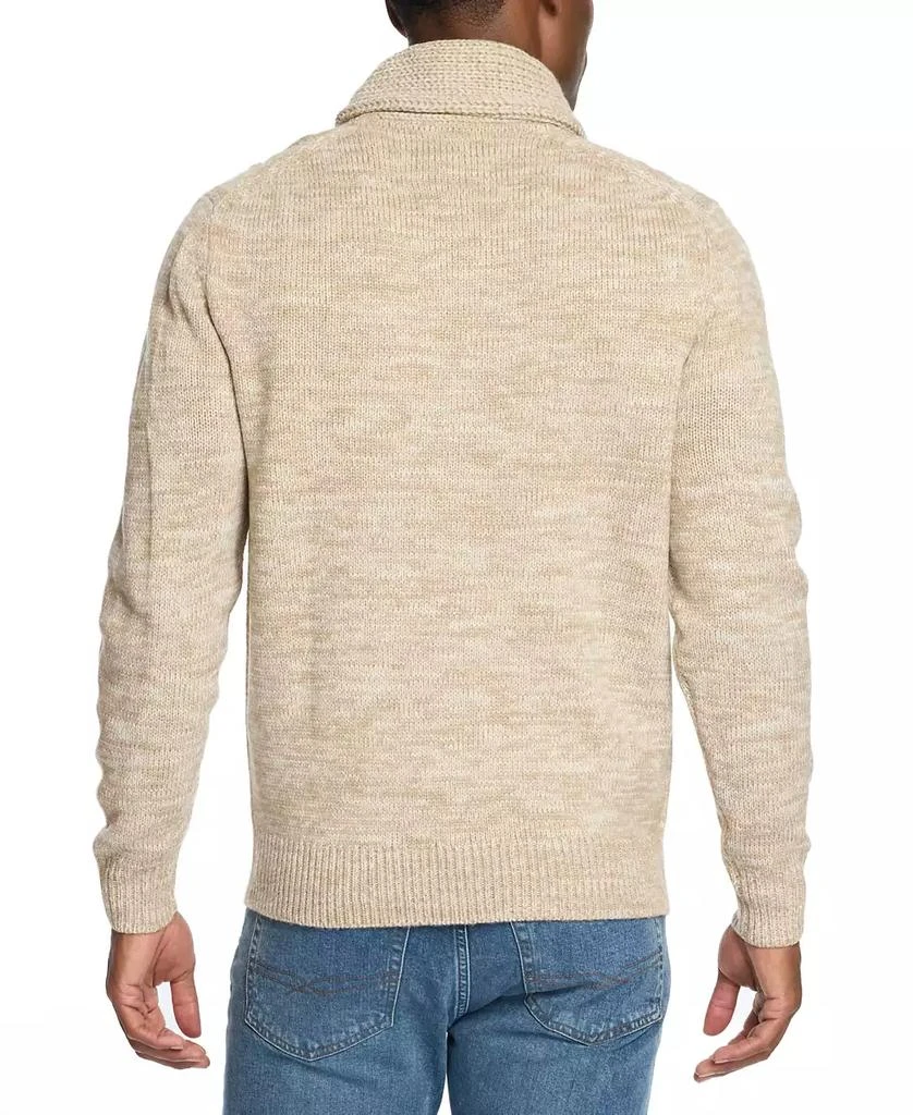 Weatherproof Vintage Men's Chunky Cable Knit Toggle Sweater 3