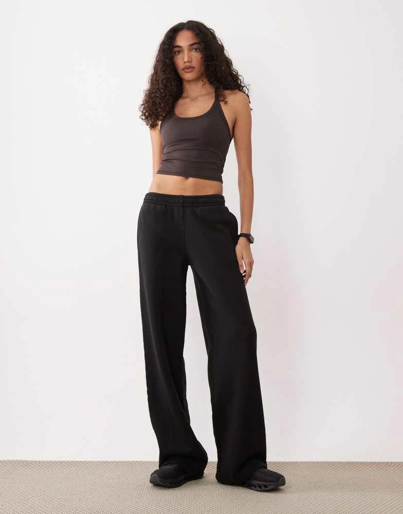 4505 4505 Tall Icon Rest Day heavyweight 440gsm cotton wide leg jogger in washed black