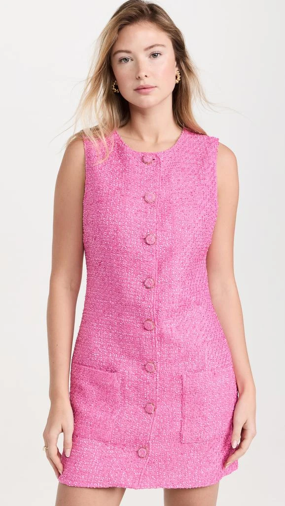 Endless Rose Sleeveless Tweed Mini Dress 6