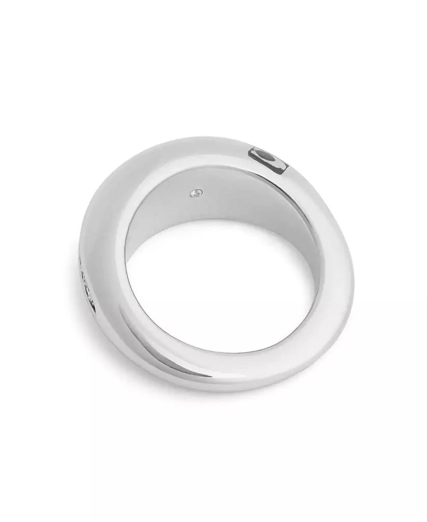 Coach Faux Stone Signature Pave Tubular Cocktail Ring 3