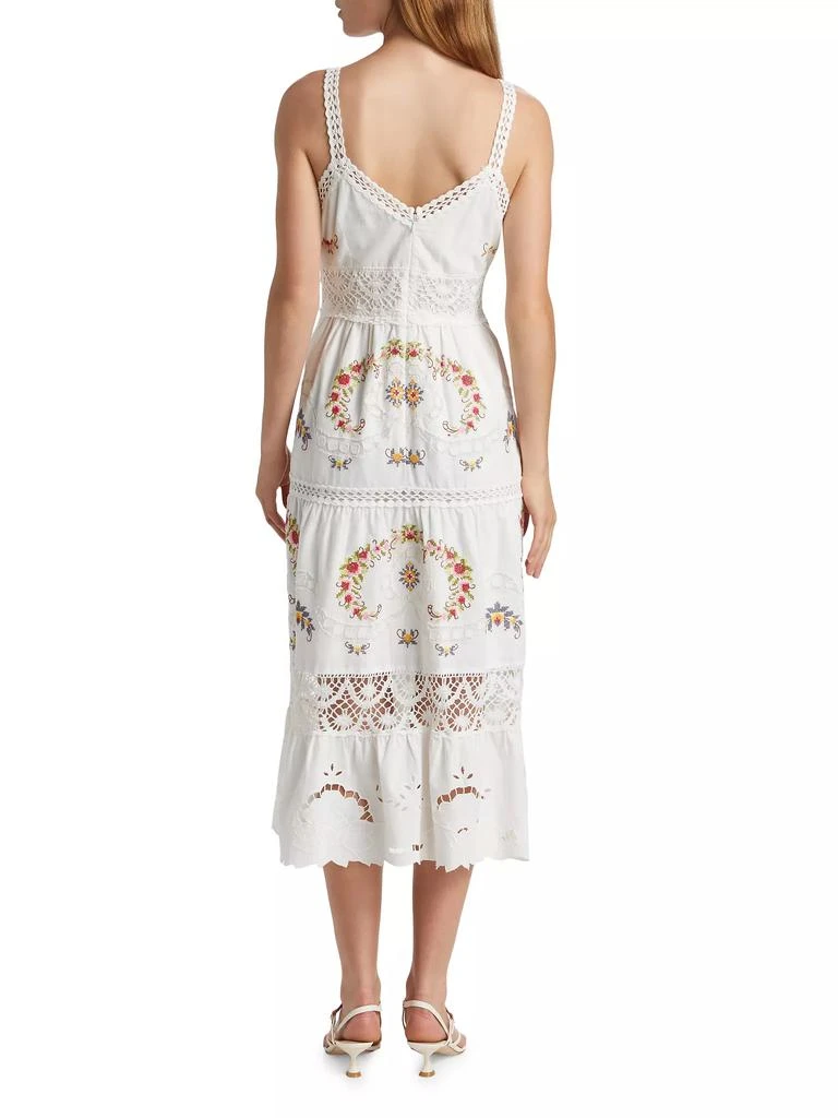 Sea Edwina Embroidered Cotton Midi-Dress 5