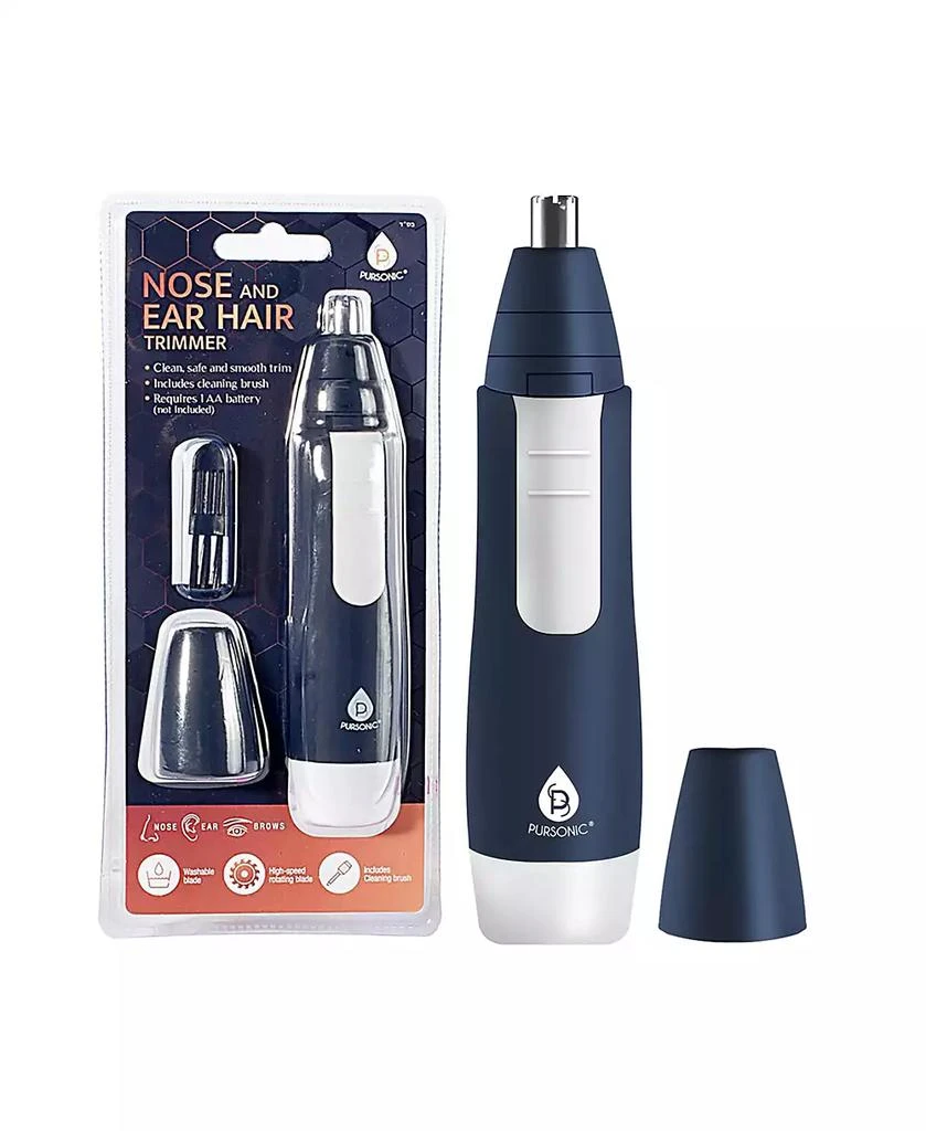 PURSONIC Full-Range Men
s Grooming: 4-Piece Beard Care Set, Beard and Body Trimmer, Nose Trimmer, 
Assorted Face and Body Wipes 4