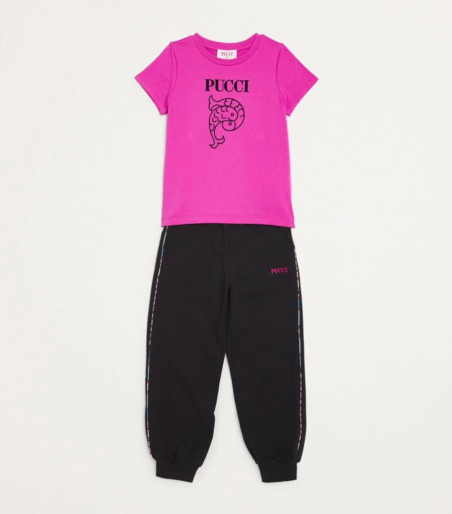 PUCCI Junior Cotton Pocket-Detail Sweatpants (4-14 Years) 3