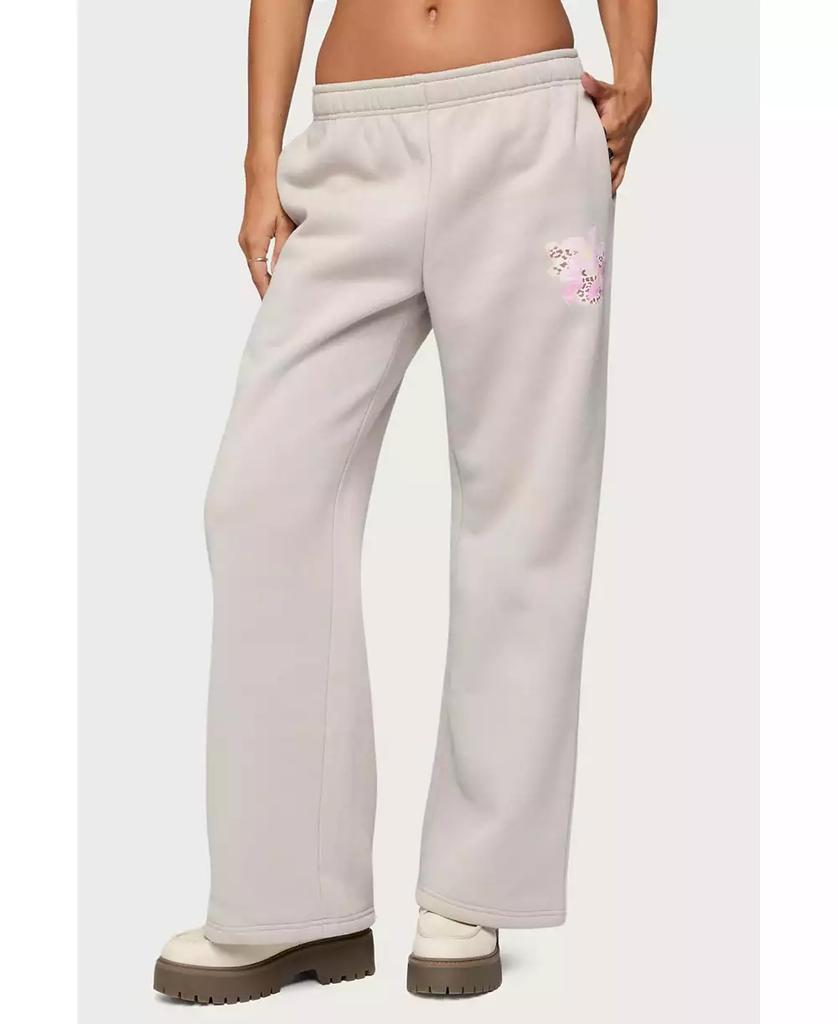 Edikted Womens Wild Petal Sweatpants