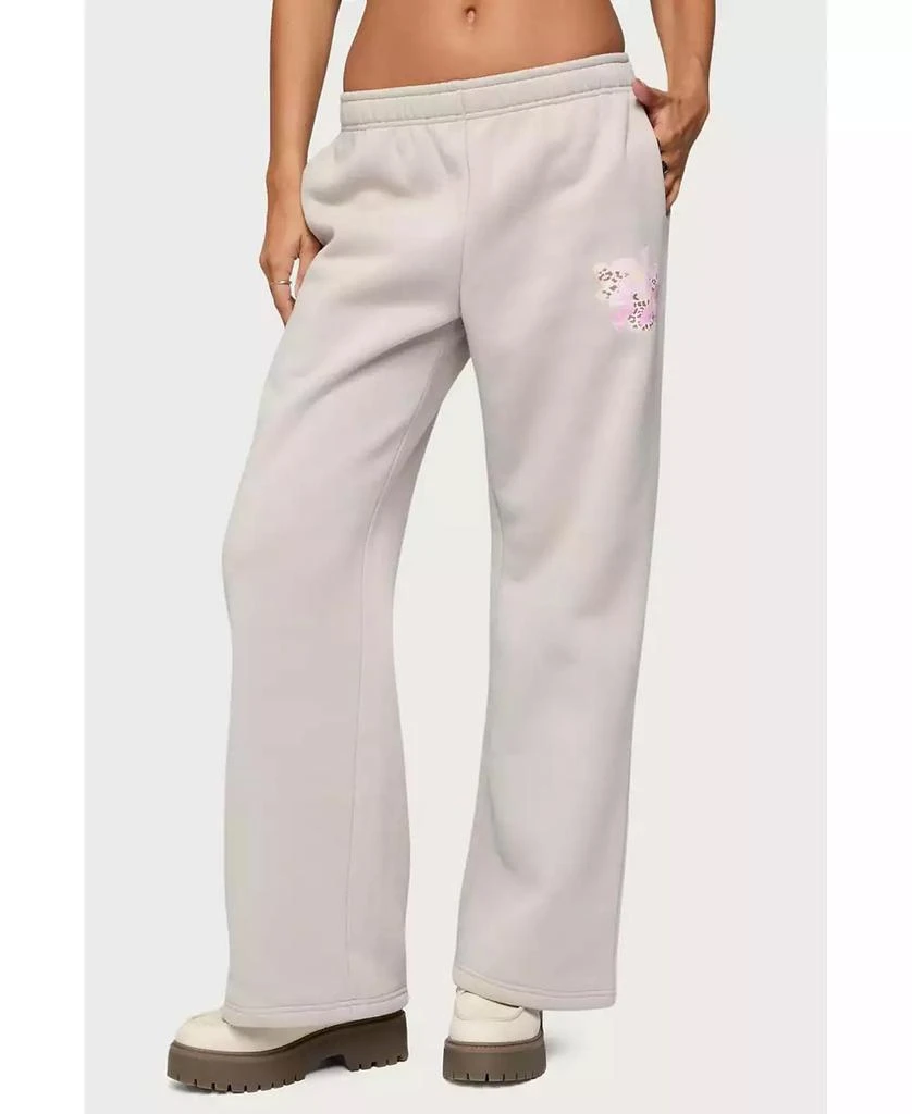 Edikted Womens Wild Petal Sweatpants 1