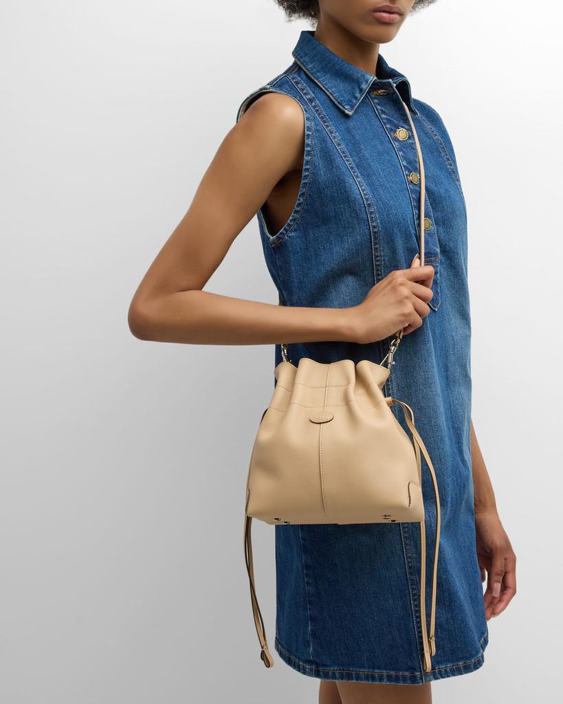 Tod's Mini Di Drawstring Bucket Bag - Tote Bags - Free