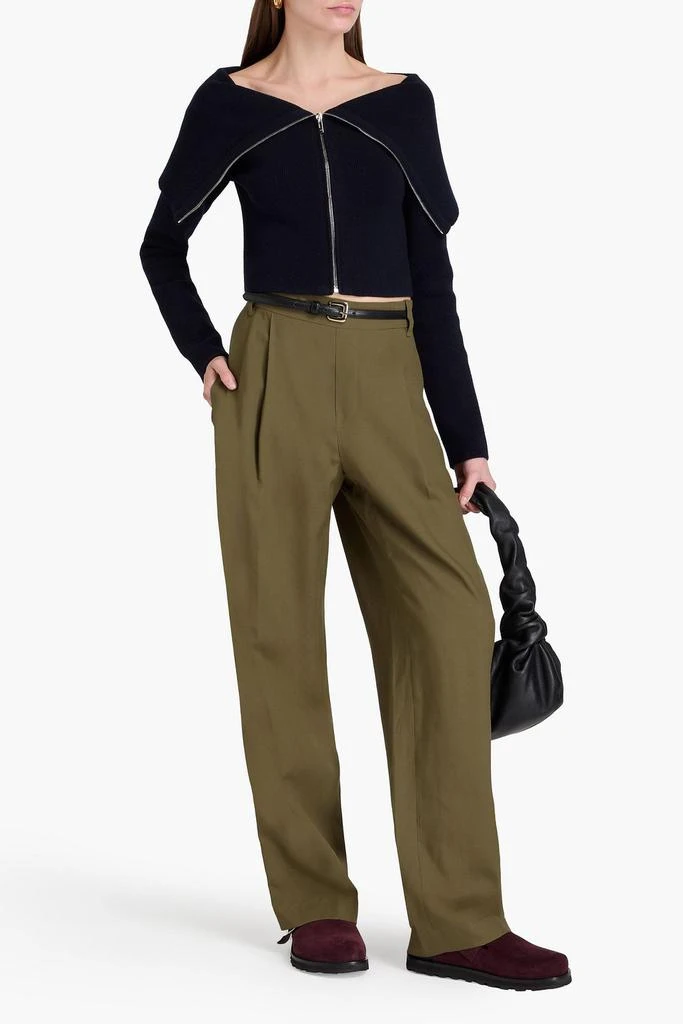 Vince Lyocell and linen-blend wide-leg pants 2