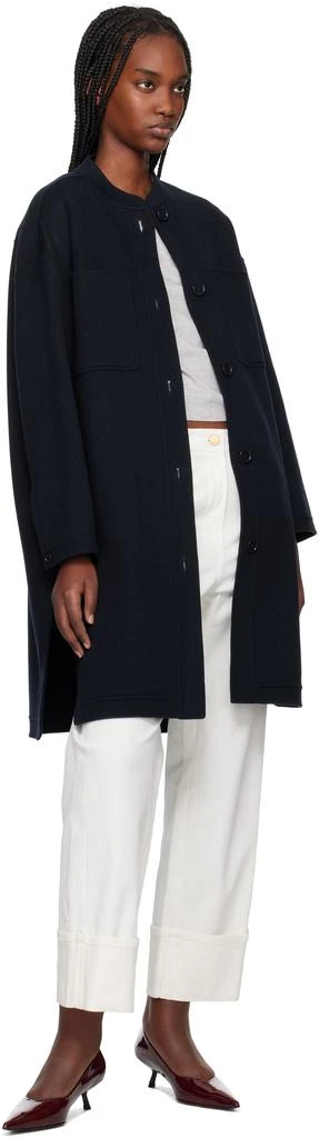 Max Mara Navy Miriam Coat 4
