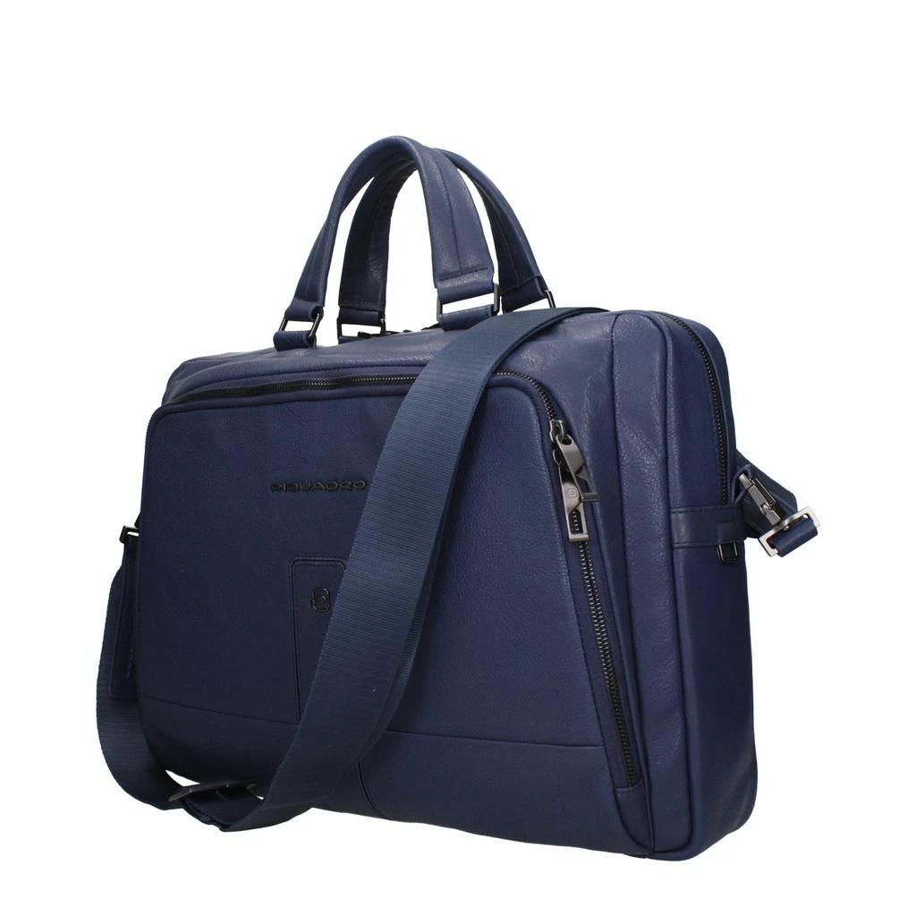 PIQUADRO Piquadro Blue Leather Business And Laptop Bags 2