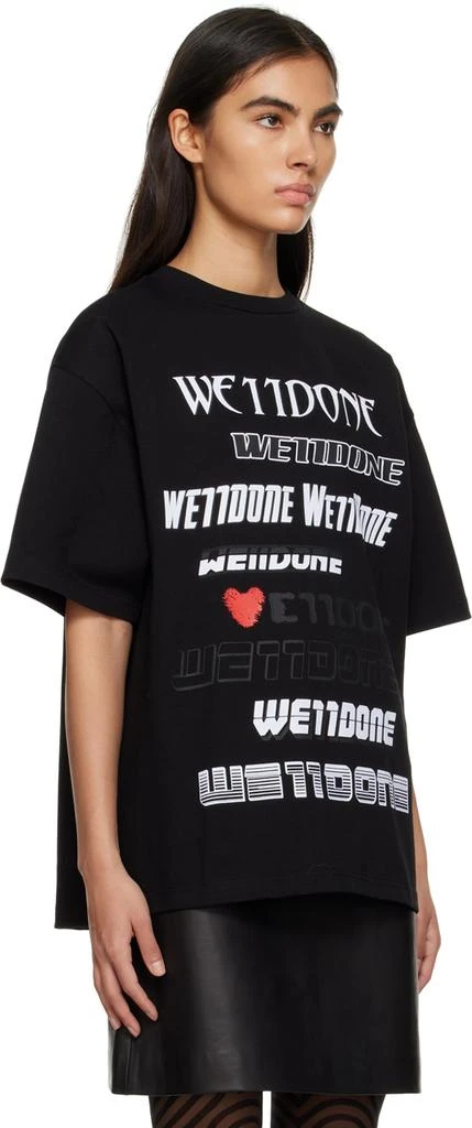 We11done Black Love T-Shirt 2