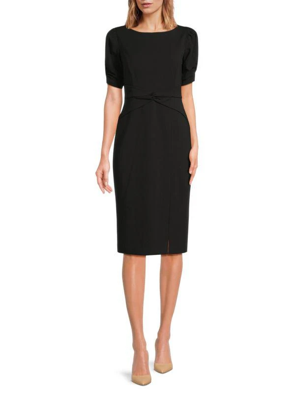 Twist Front Knee Length Bodycon Dress  On Sale Now with Up to 77% Off |  Discover Exclusive Deals & Savings at BeyondStyle  Authentic DKNY  bodycon|women's|Women's|women's apparel|dresses with Limited-Time  Discounts, Free