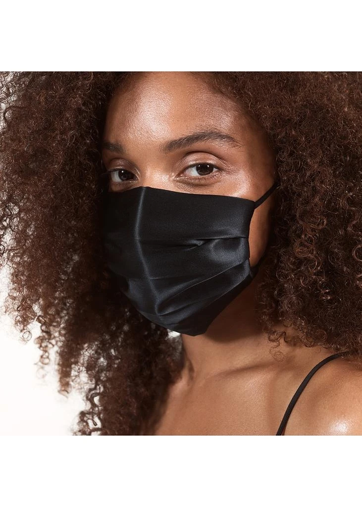 Slip Slip Silk Face Covering  - Black 3