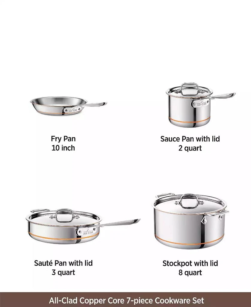 All-Clad Copper Core Cookware Set, 7 Piece 13