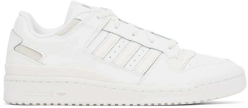 adidas Originals White Forum Low CL Sneakers 1