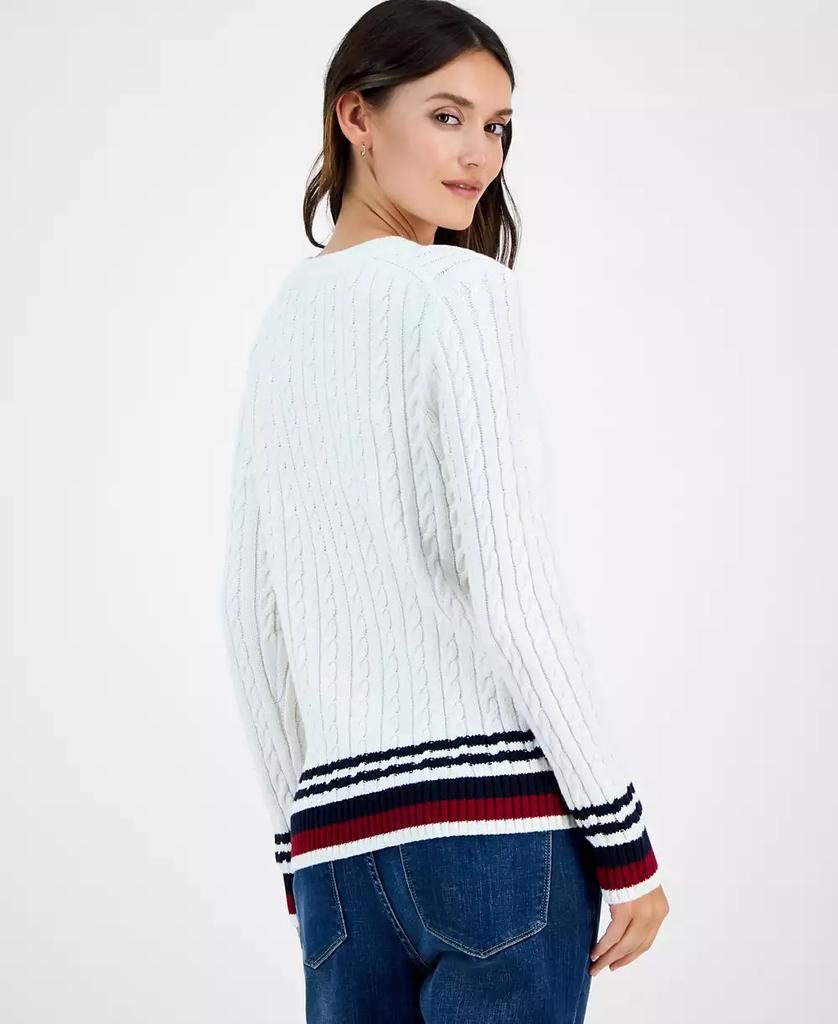 Tommy Hilfiger Women's Cotton Cable Knit Sweater