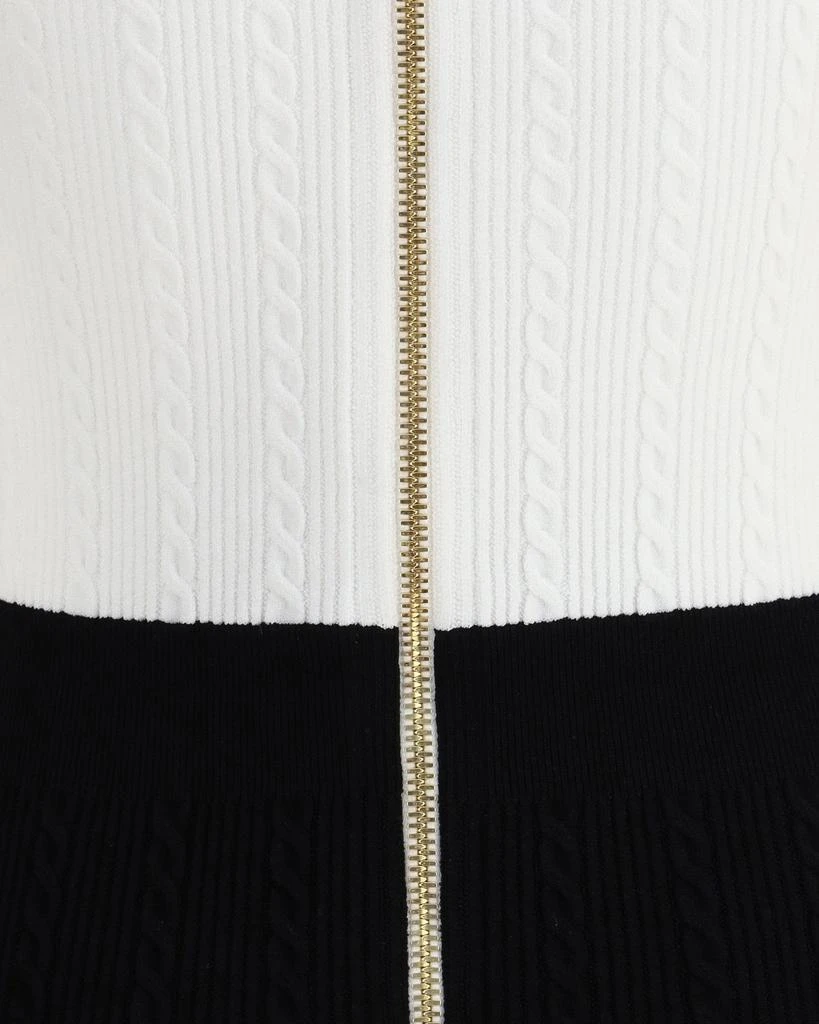 Balmain Braided pattern midi Dress 4