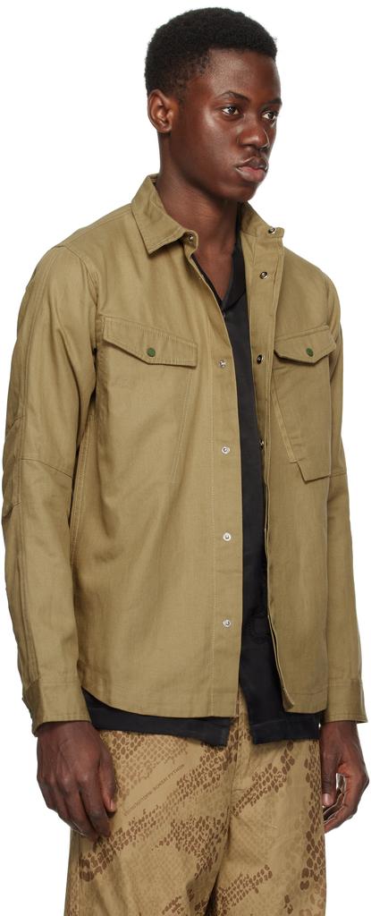 MAHARISHI Tan Miltype Custom Shirt