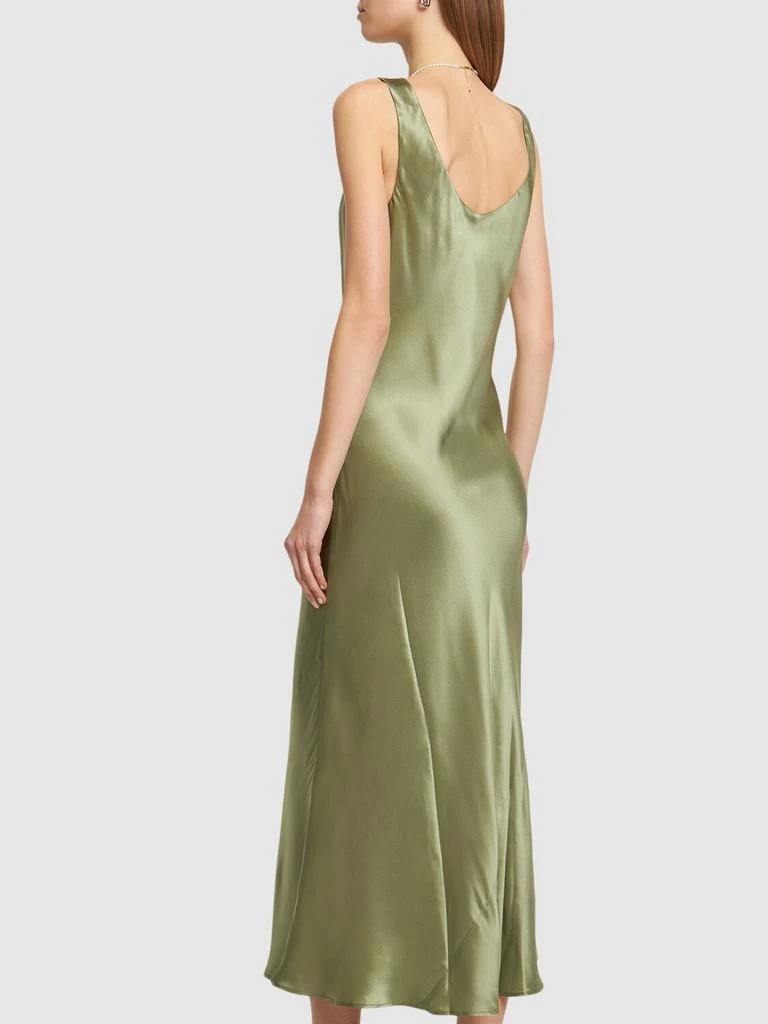 REFORMATION Bryn Silk Charmeuse Midi Dress 2