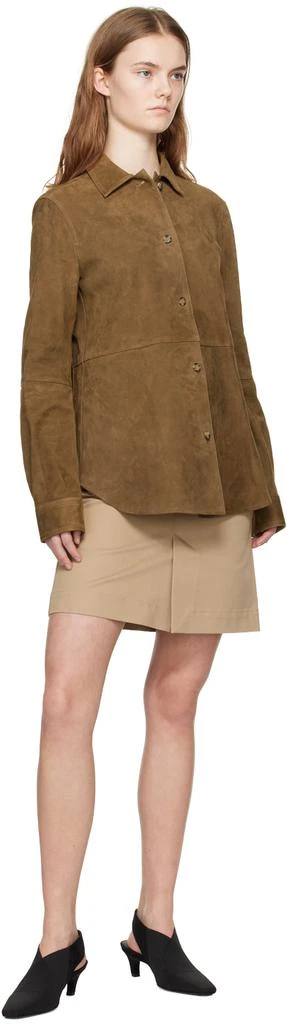 Totême Taupe Soft Suede Jacket 4