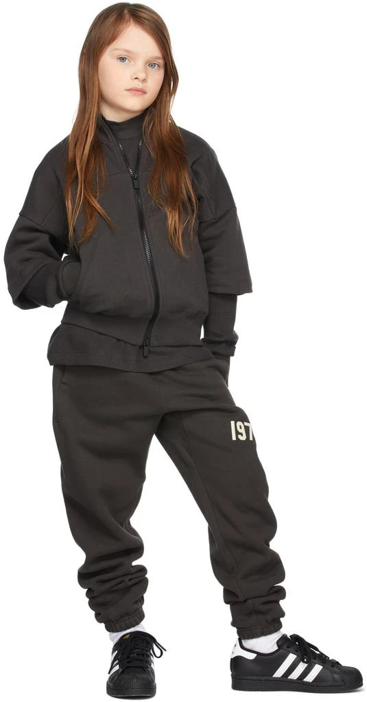 Essentials Kids Black Full Zip Half Sleeve Jacket 1