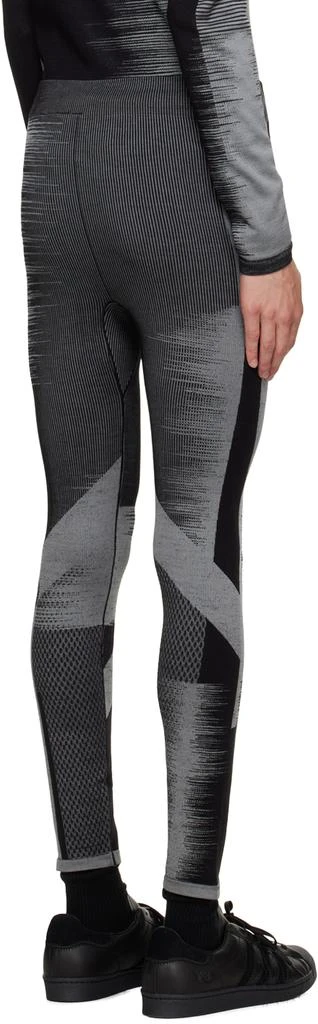 Y-3 Black & Gray Engineered Sweatpants 3