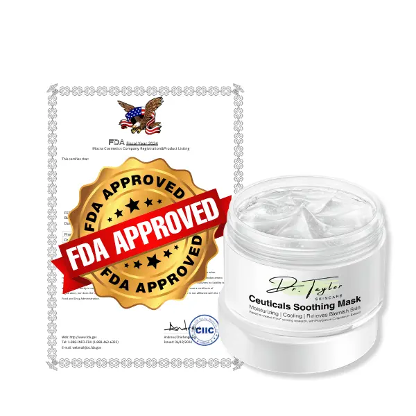 Dr. Taylor  Ceuticals Soothing Mask 100g, Skin Repair, blemish relief, Redness reduction, Sensitive-skin friendly 8