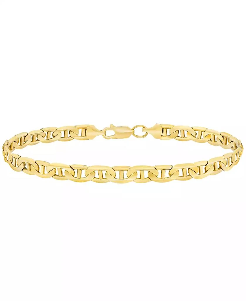 Italian Gold Men
s Solid Mariner Chain Bracelet (5-5/8mm) in 10k Gold
