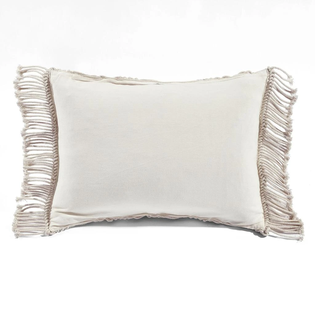 Lush Decor Studio Chevron Macrame Decorative Pillow Cover 6