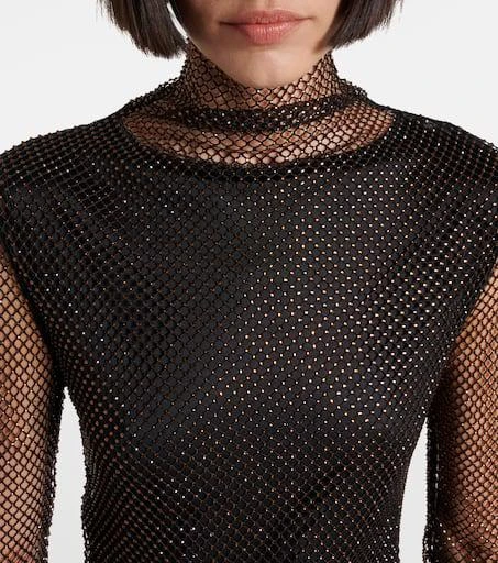 Max Mara Gerarda embellished mesh top 4