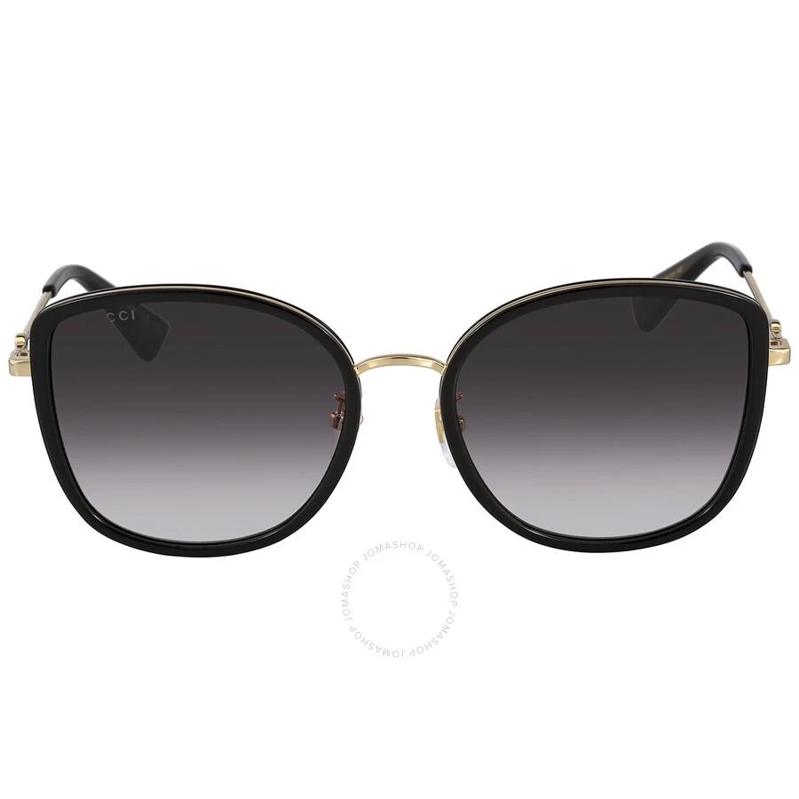 Gucci Grey Gradient Cat Eye Ladies Sunglasses GG0606SK 001 56 1
