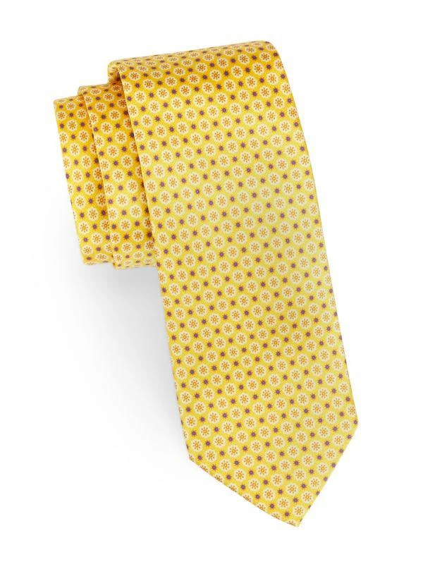 Canali Silk Floral Tie 1