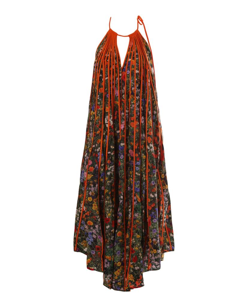 STELLA MCCARTNEY ワンピース Deep V-neck satin maxi 772266 Stella McCartney Deep V-neck satin maxi dress - Dresses
